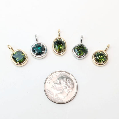 1.00ct Green Diamond Solstice Pendants