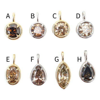 1.00ct Brown Diamond Solstice Pendants