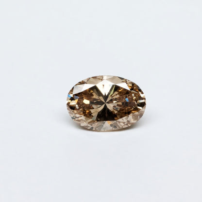 Oval Shape Brown Diamond Full Cut - 3.73cts - 02876