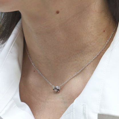 Polaris Fancy Shape Brown Diamond Choker Necklaces in 14K