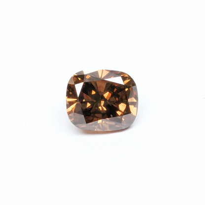 Cushion Cut Orangy Brown Diamond Full Cut - 2.16cts - 06118