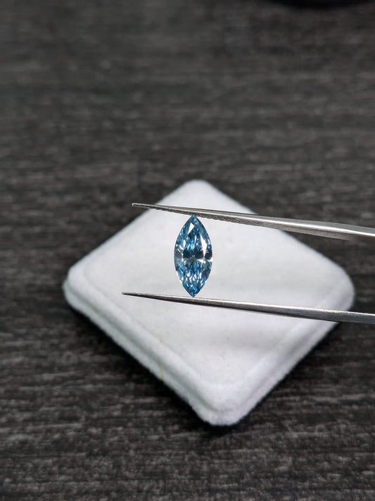 Marquise Blue Diamond Full Cut - 1.11cts - 08328