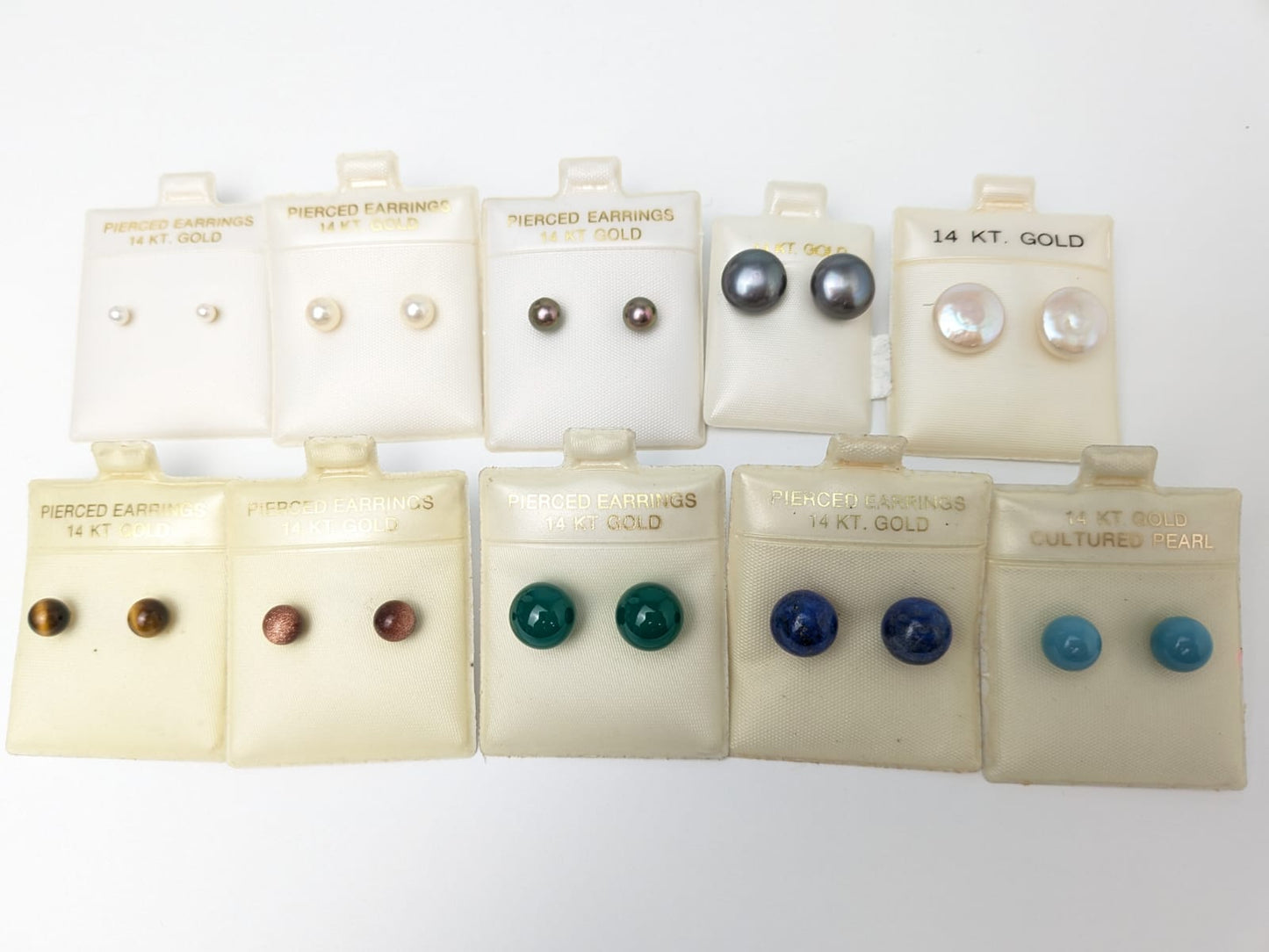 Mixed Stud Earring Bundles in 14KY