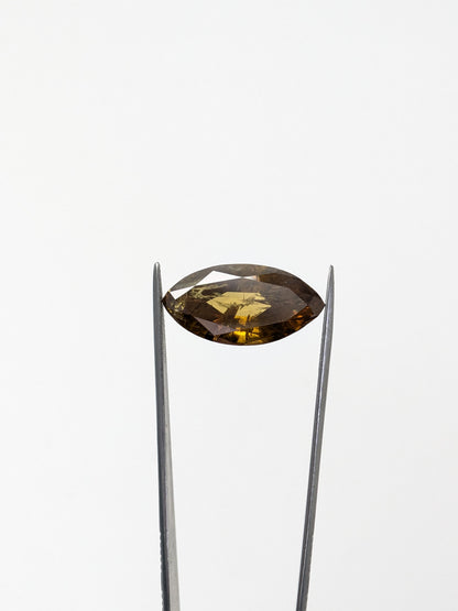 Marquise Brownish Yellow Diamond Full Cut - 12.37cts - 09717