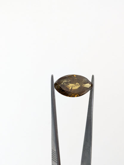 Marquise Brownish Yellow Diamond Full Cut - 12.37cts - 09717