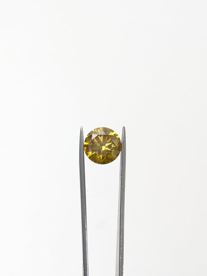 Round Yellow Diamond Full Cut VS - 4.99cts - 02448