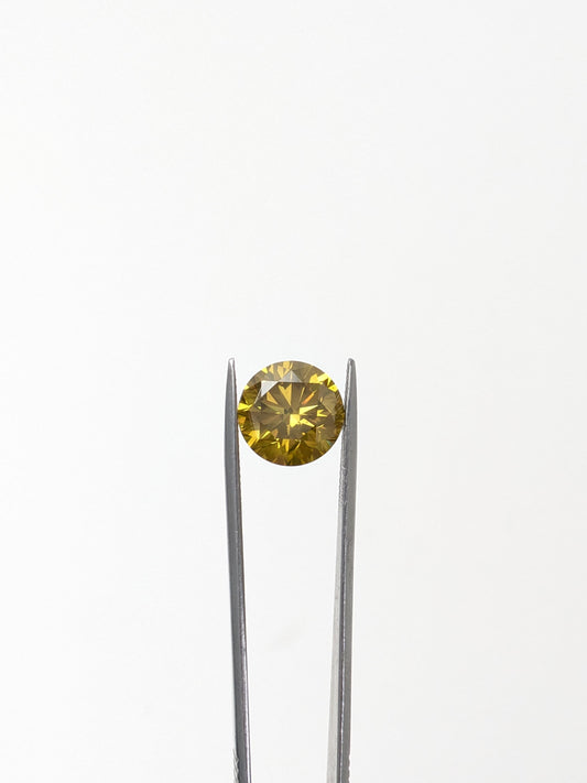 Round Yellow Diamond Full Cut VS - 4.99cts - 02448