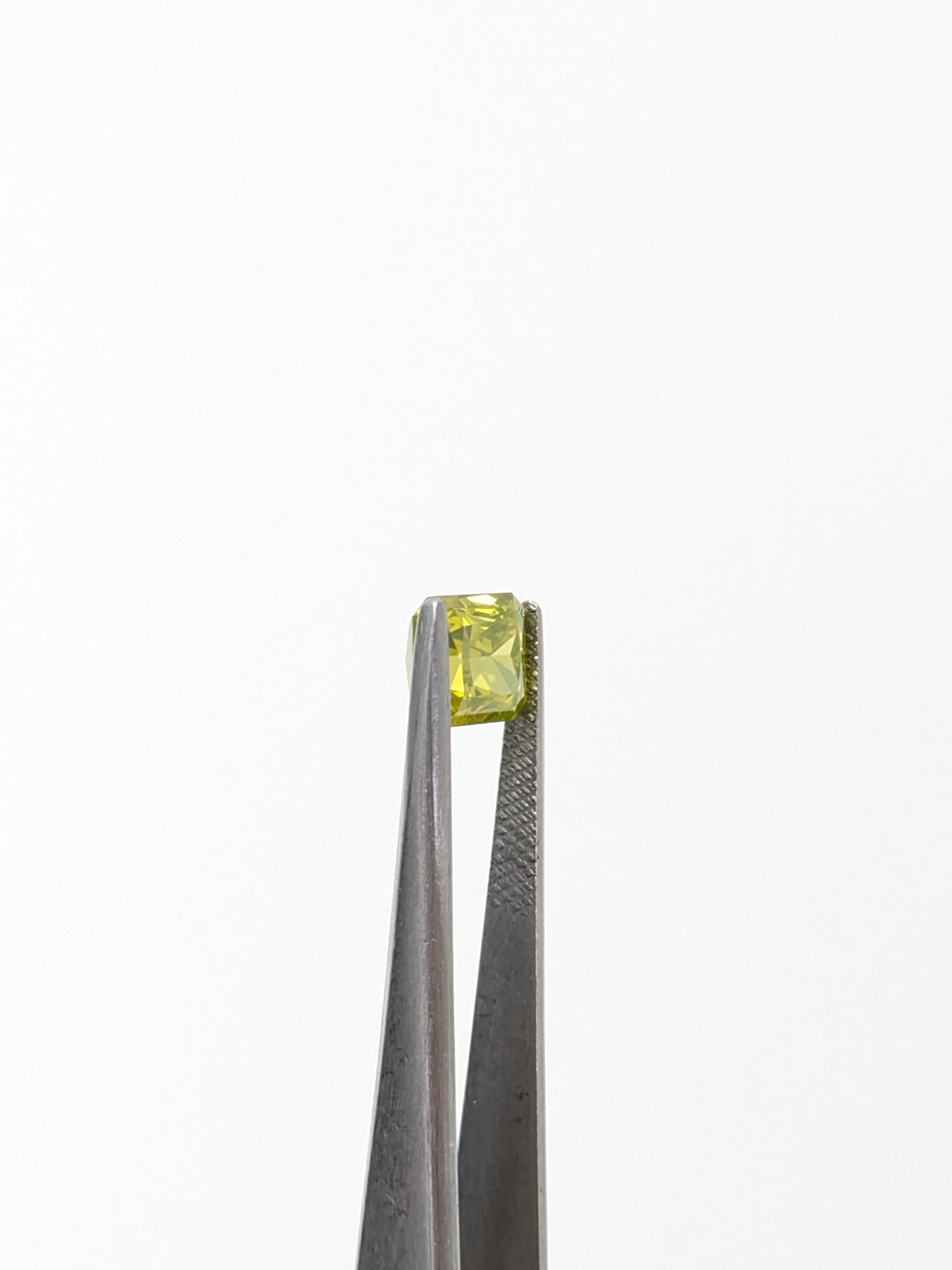 Radiant Cut Yellowish Green Diamond Full Cut VS2- 2.13cts - 06944