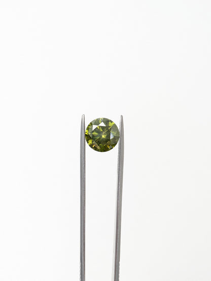 Round Green Diamond Full Cut - 3.11cts - 06003