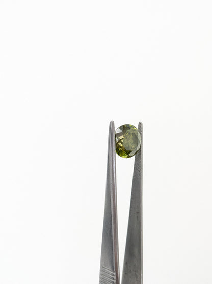 Round Green Diamond Full Cut - 3.11cts - 06003