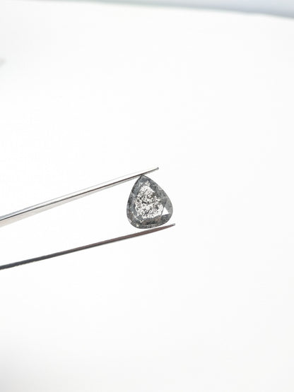 Pear Shape Salt + Pepper Diamond Double Cut - 9.51cts - 09716