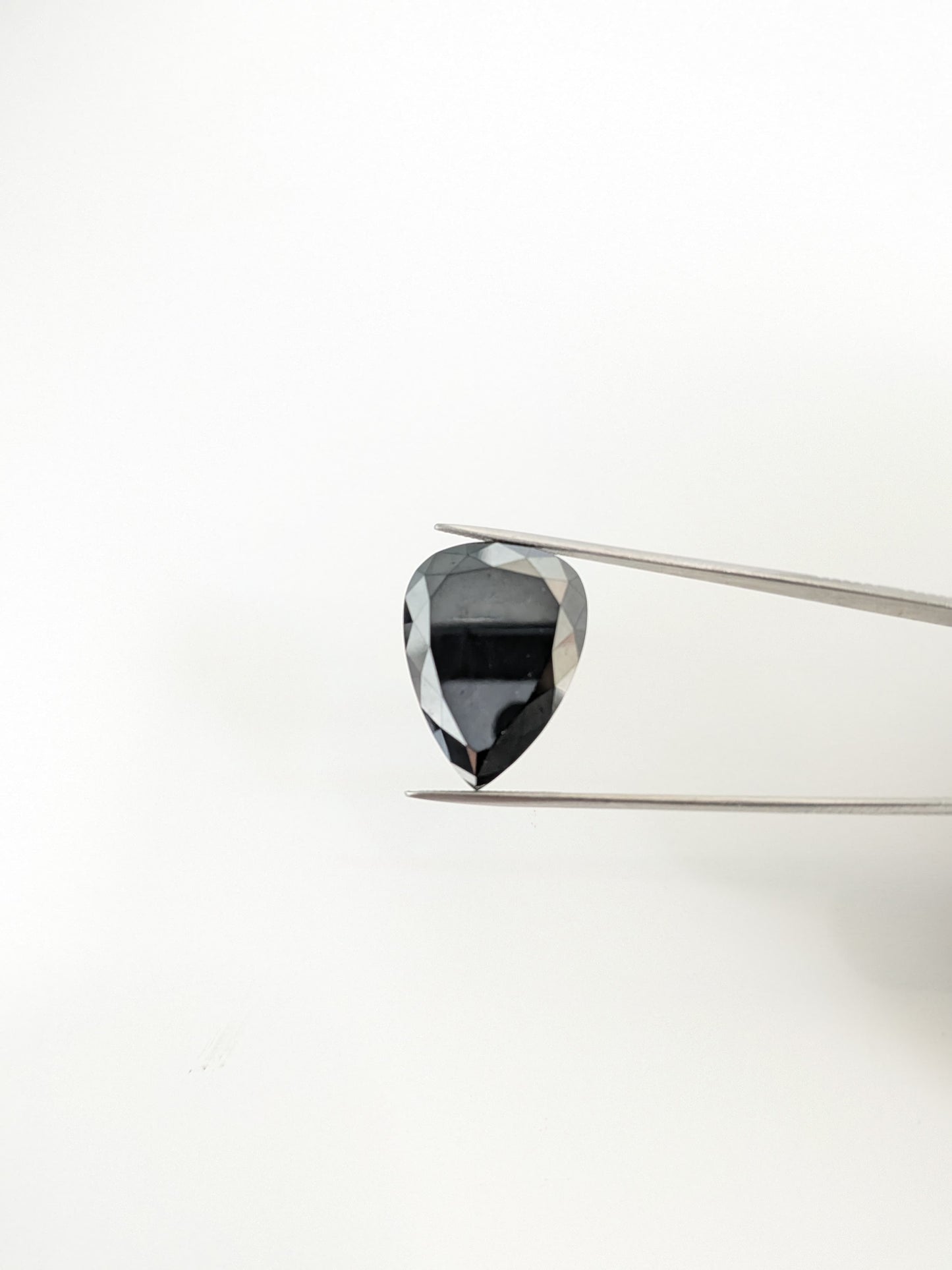 Pear Shape Black Diamond Double Cut - 24.25cts - 08503
