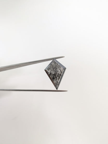 Kite Shape Salt + Pepper Diamond Portrait Cut - 16.41cts - 02845