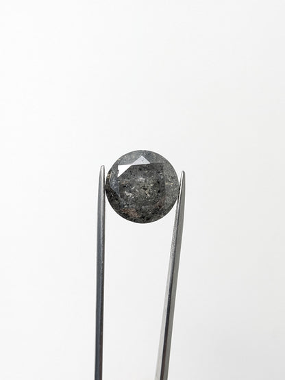 Round Salt and Pepper Diamond Full Cut - 11.42cts - 00647