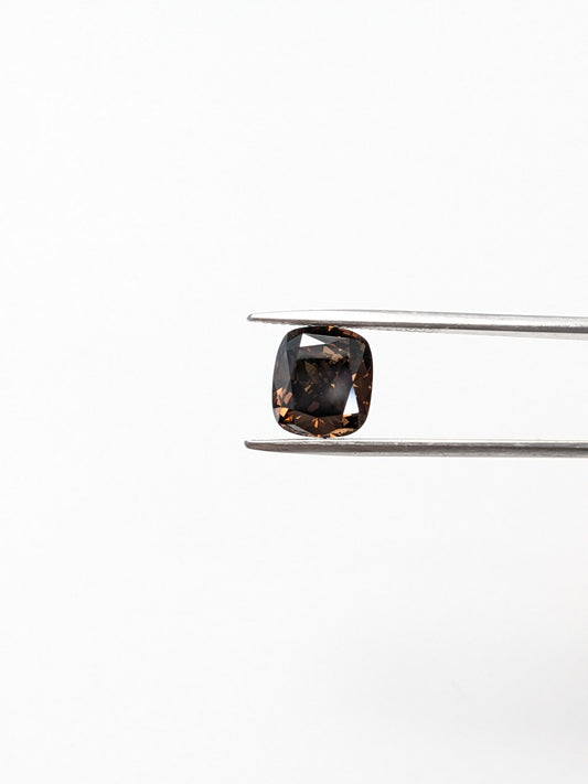 Cushion Cut Brown Diamond Full Cut - 3.51cts - 07715