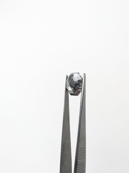 Octagon Salt + Pepper Diamond Double Cut - 8.04cts - 04689