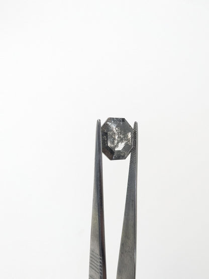 Octagon Salt + Pepper Diamond Double Cut - 8.04cts - 04689