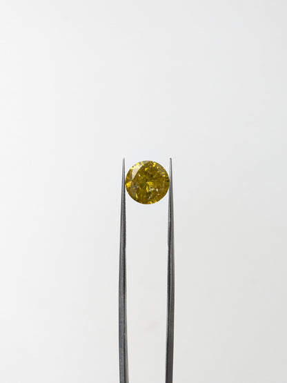 CLOSEOUT - Round Yellow Diamond Full Cut - 2.52cts - 02450