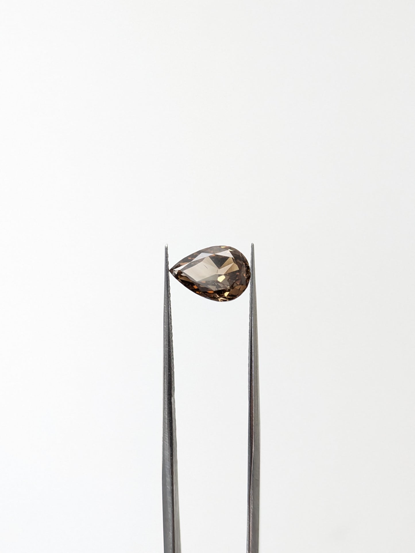 CLOSEOUT - Pear Shape Brown Diamond Full Cut - 2.03cts - 08460