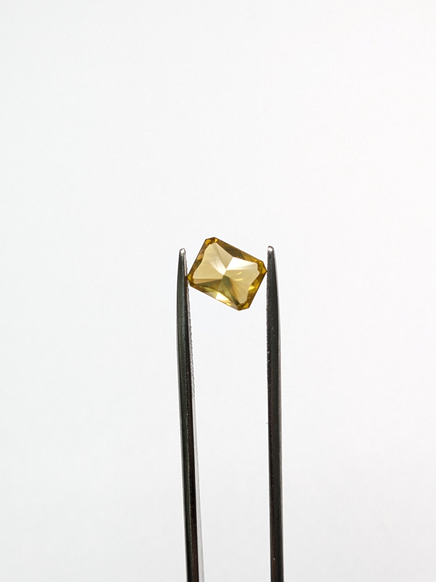 CLOSEOUT - Emerald Cut Yellow Diamond Full Cut - 1.48cts - 06938