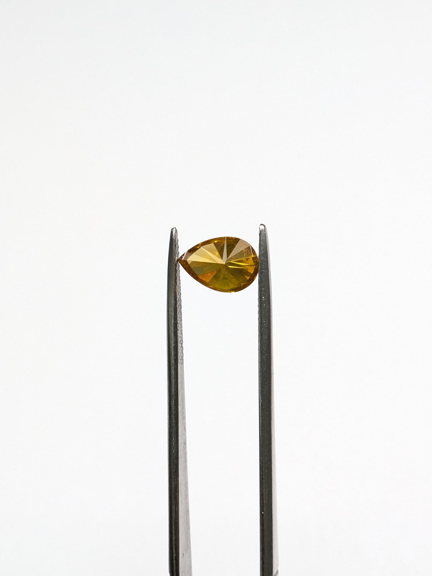 CLOSEOUT - Pear Shape Yellow Diamond Full Cut - 1.54cts - 01425