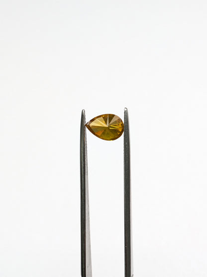 CLOSEOUT - Pear Shape Yellow Diamond Full Cut - 1.54cts - 01425