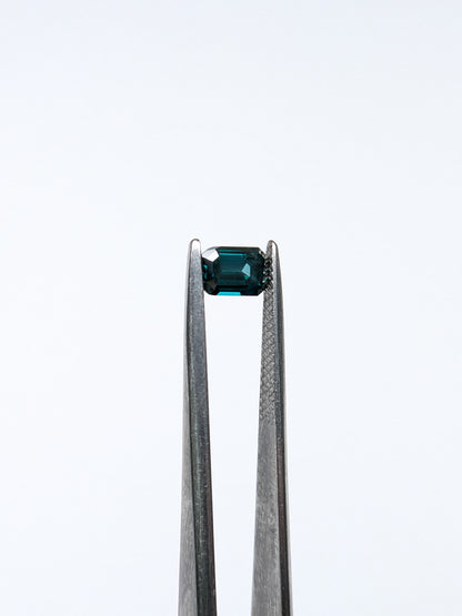 CLOSEOUT - Emerald Cut Blue Diamond Full Cut - .82cts - 06957