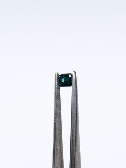 CLOSEOUT - Emerald Cut Blue Diamond Full Cut - .82cts - 06957