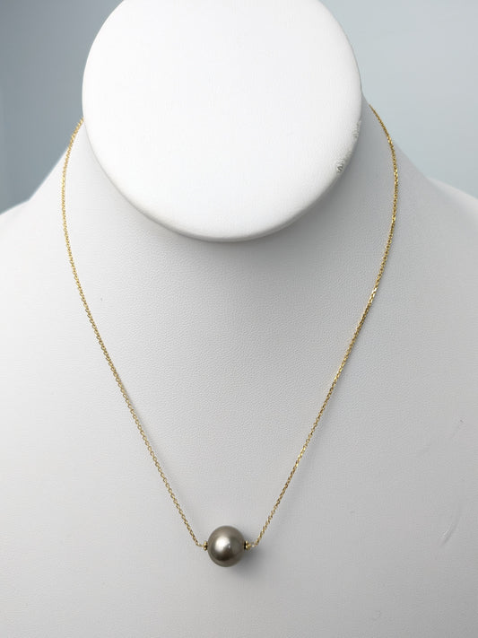 16.5" Tahitian Pearl Drop Necklace in 14KY - NCK-797
