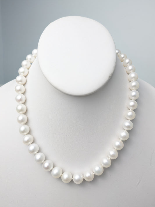 17" Freshwater Pearl Strand Necklace with 14KY Clasp - NCK-799