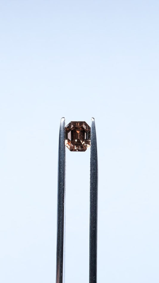 CLOSEOUT - Emerald Cut Brown Diamond Full Cut- 1.01cts - 08478