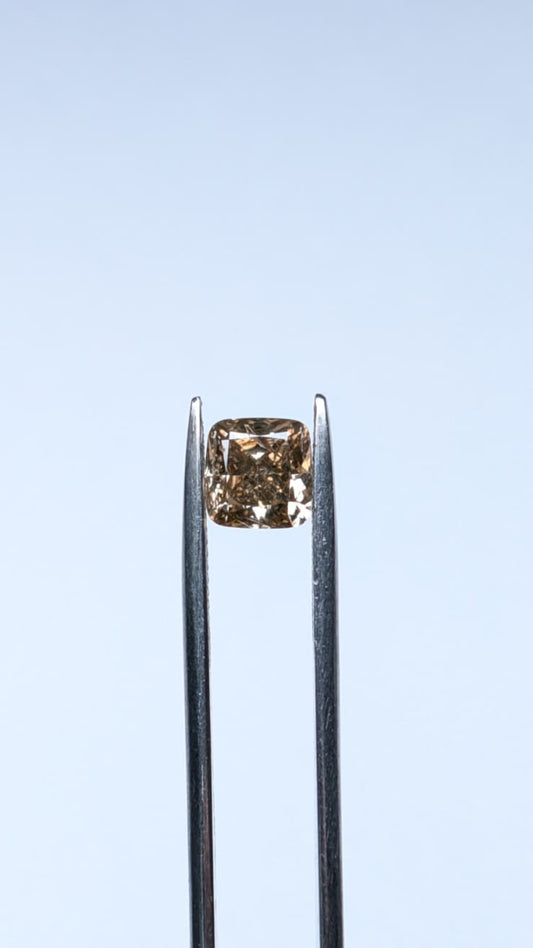 CLOSEOUT - Cushion Cut Brown Diamond Full Cut- 1.51cts - 08482