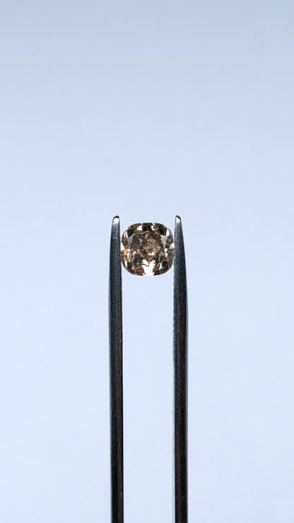 CLOSEOUT - Cushion Cut Brown Diamond Full Cut- 1.02cts - 08486