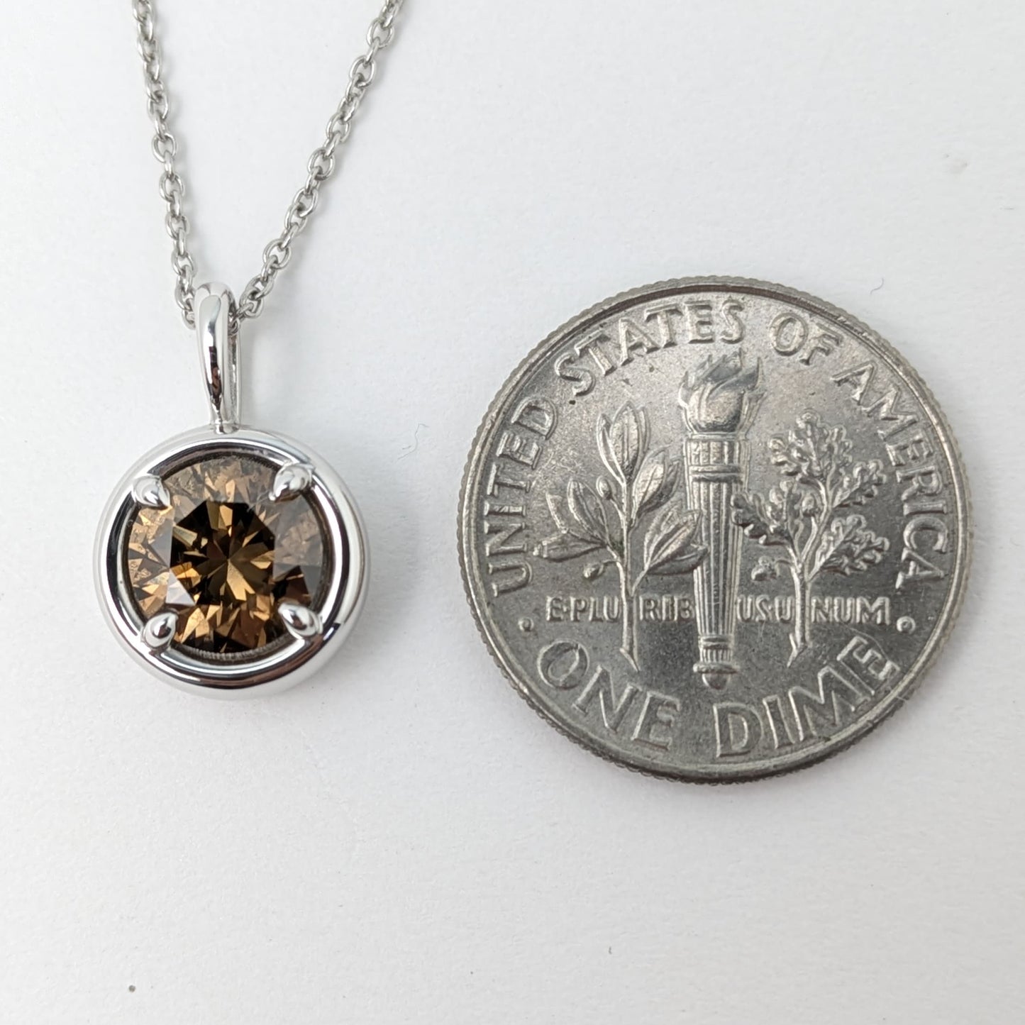 1.0ct Brown Diamond Solstice Pendant - i1-i2 Clarity