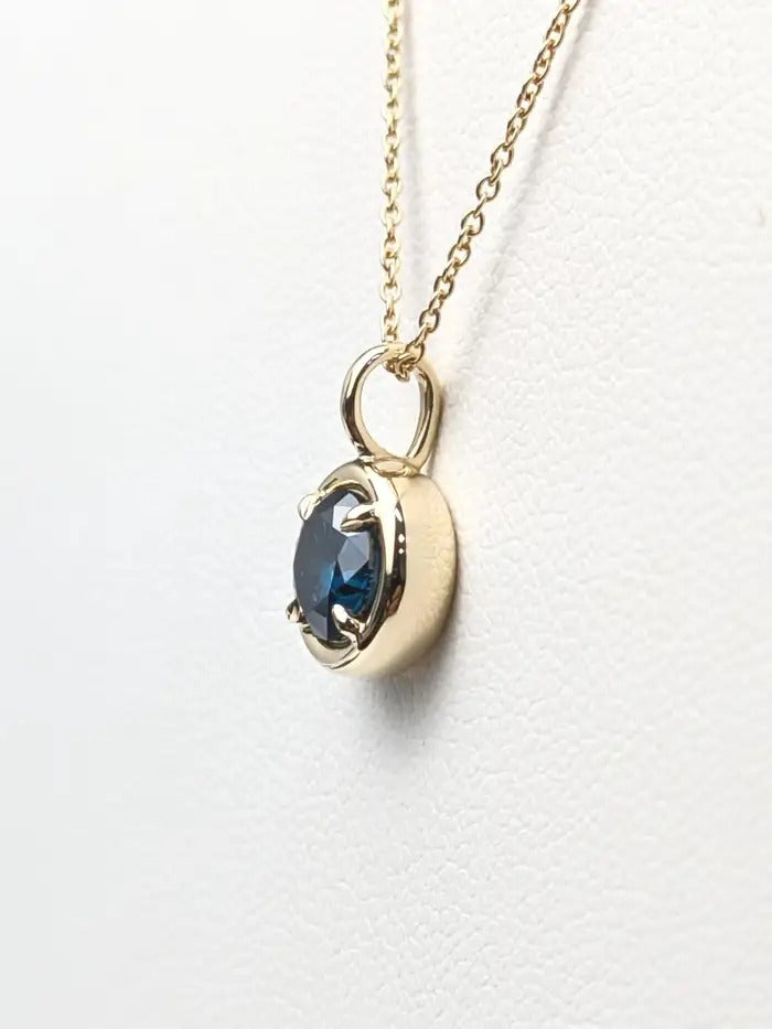 1.00ct Blue Diamond Solstice Pendant - SI Clarity