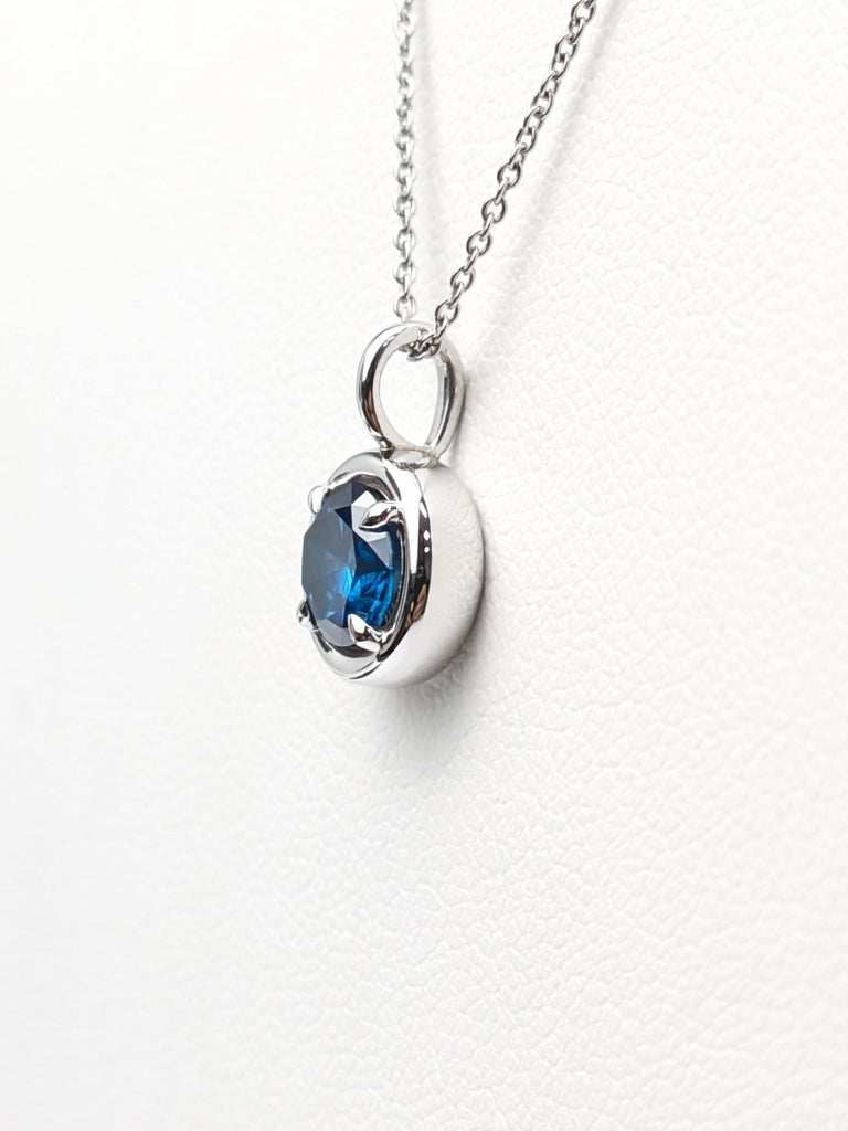 1.00ct Blue Diamond Solstice Pendant - SI Clarity