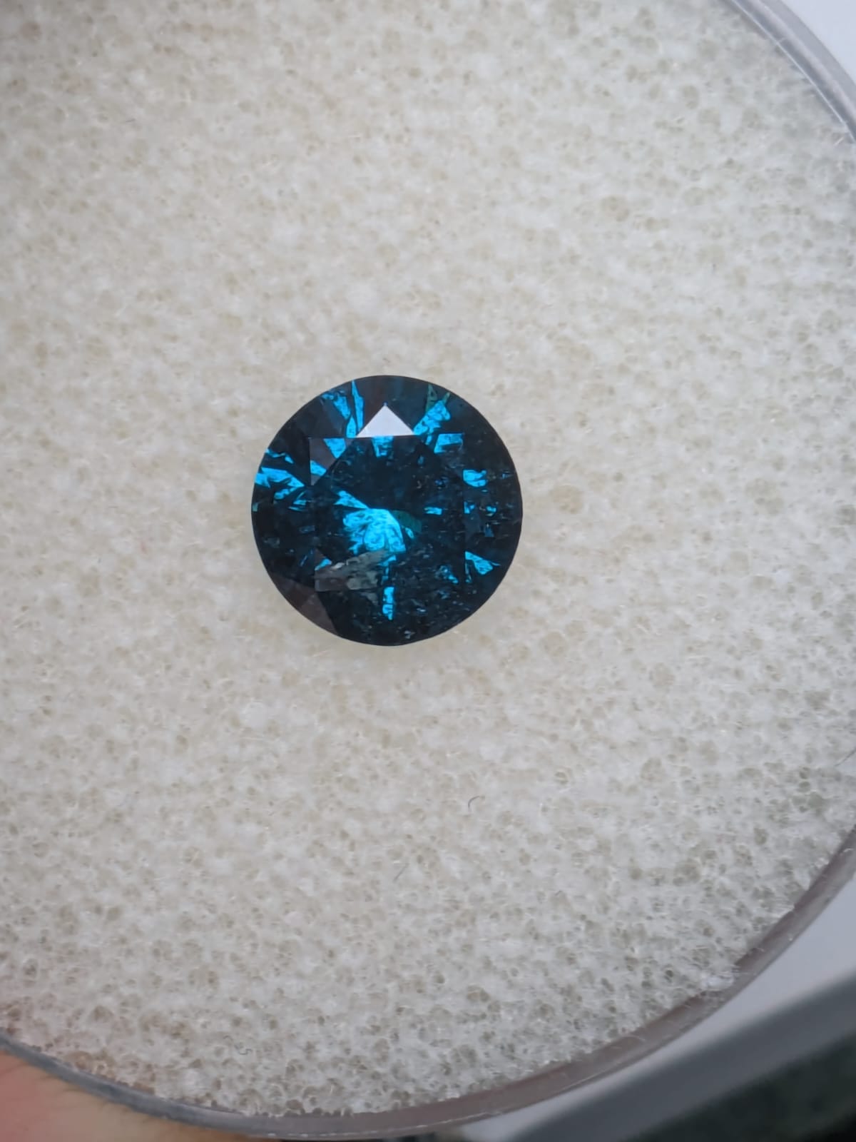 CLOSEOUT - Round Blue Diamond Full Cut - 1.48cts - 02406