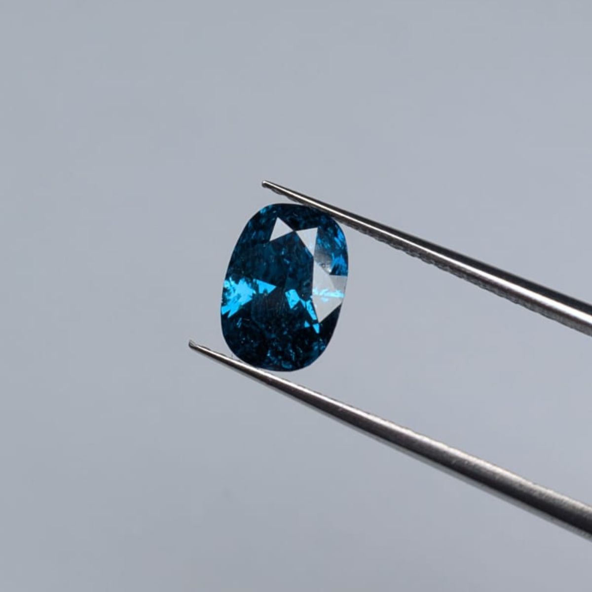 CLOSEOUT - Cushion Cut Blue Diamond Full Cut - 1.17cts - 00209