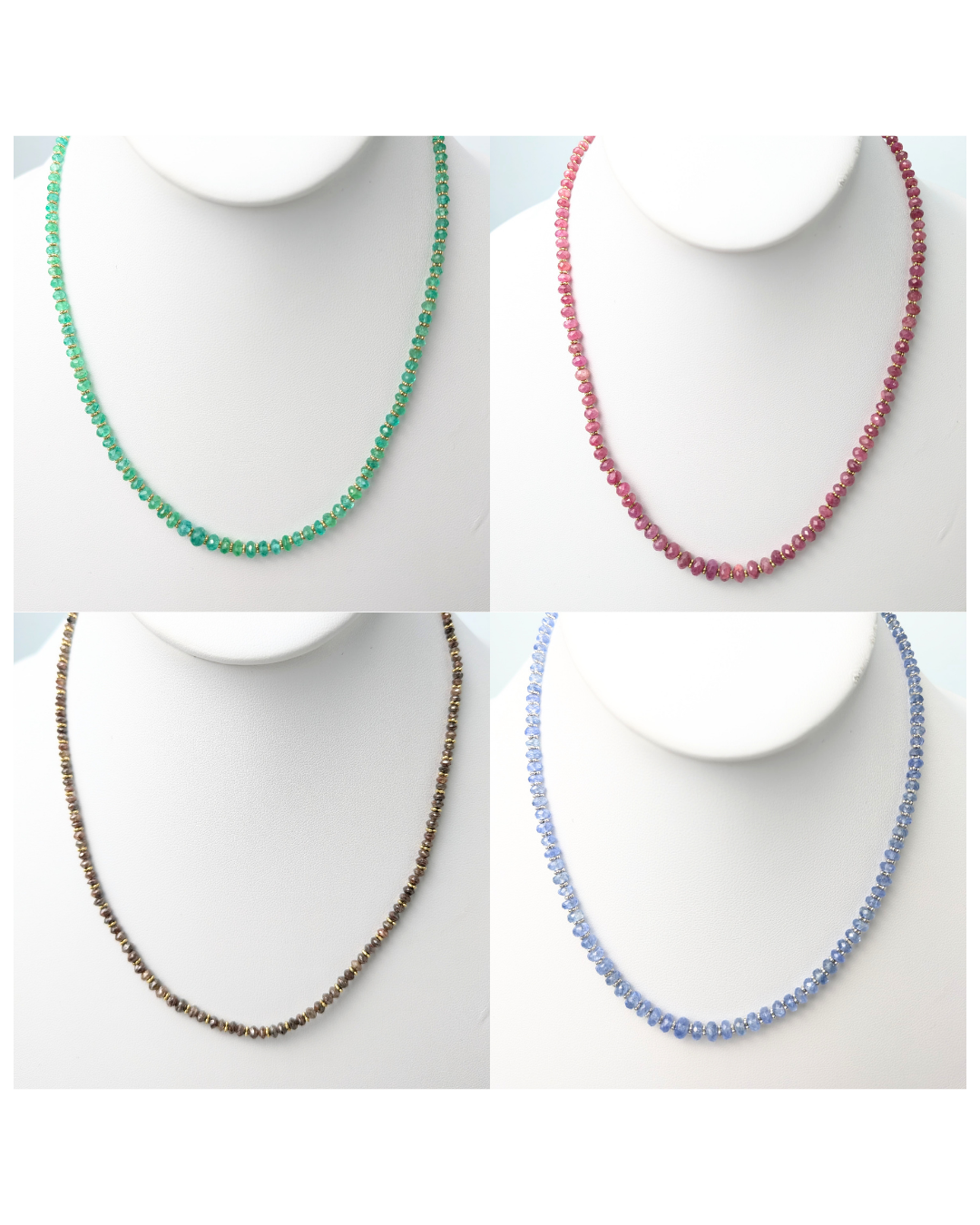 Deal of The Day - Assorted Beaded Strands - Sapphire, Emerald, Tanzani ...