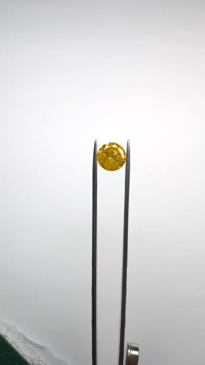 CLOSEOUT - Round Yellow Diamond Full Cut - 2.52cts - 02450
