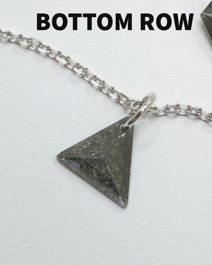 N A K E D Diamond Pendants in 14K - Salt + Pepper and Grey
