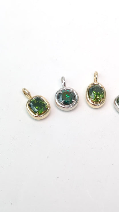 1.00ct Green Diamond Solstice Pendants