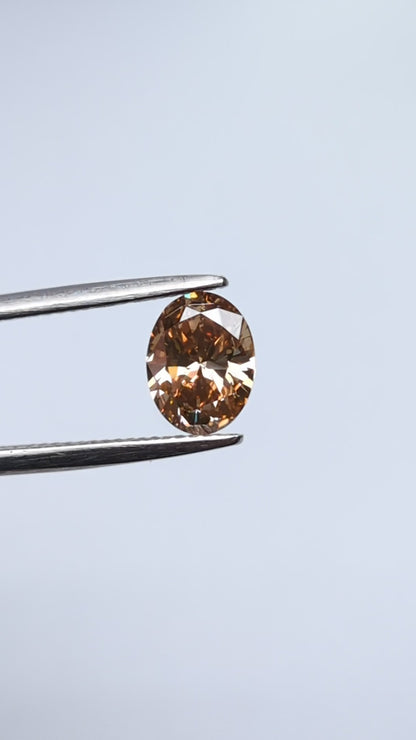 Oval Shape Brown Diamond Full Cut -1.10cts - 06304