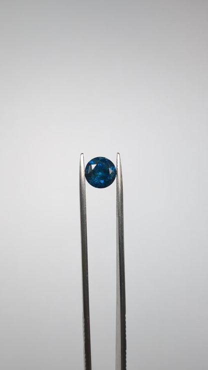 CLOSEOUT - Round Blue Diamond Full Cut - 2.06cts - 02411