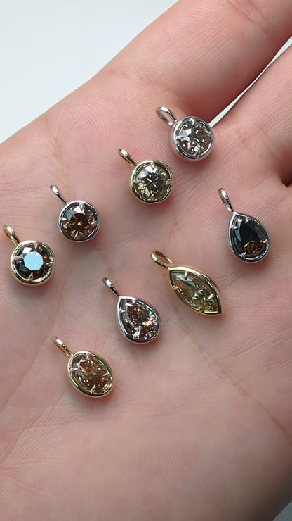 1.00ct Brown Diamond Solstice Pendants