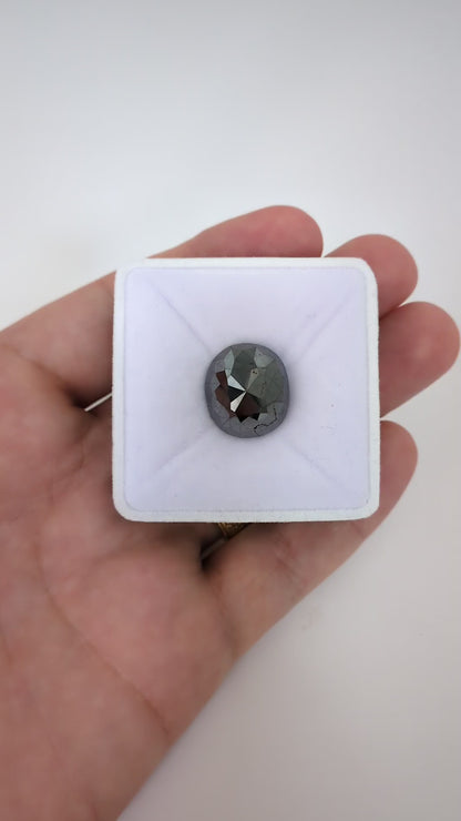 Oval Black Diamond Double Cut - 30.11cts - 08504