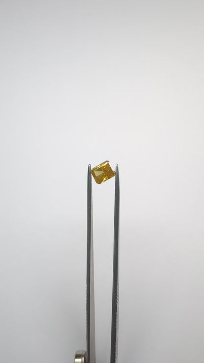CLOSEOUT - Emerald Cut Yellow Diamond Full Cut - 1.48cts - 06938