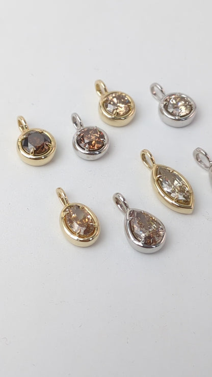 1.00ct Brown Diamond Solstice Pendants