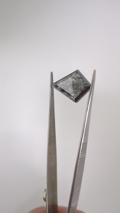 Kite Shape Salt + Pepper Diamond Portrait Cut - 16.41cts - 02845