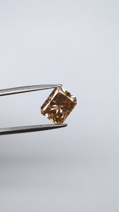 Radiant Cut Brown  Diamond Full Cut - 2.50cts - 09010